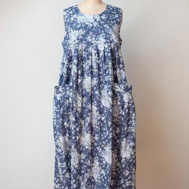Vintage 1990s Floral Print Dress | Laura Ashley 
