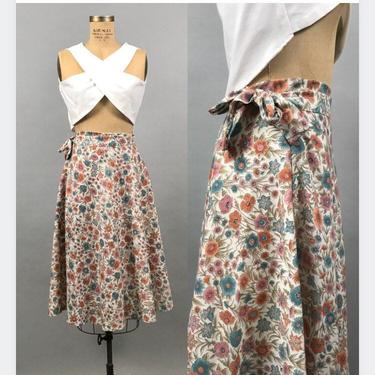 1990's Wildflower Wrap Skirt 