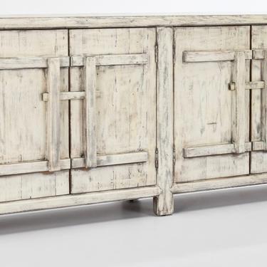 Whitewash Sideboard Four Door Cabinet from Terra Nova Designs Furniture Los Angeles 
