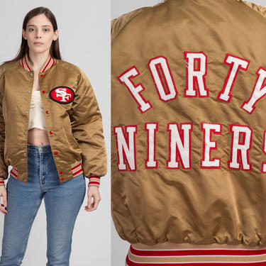 San Francisco 49ers Vintage 80s Starter Reversible Satin Bomber Jacket