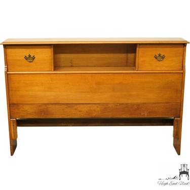 ETHAN ALLEN Heirloom Nutmeg Maple Colonial Style Queen Size Bookcase Headboard 360-7 