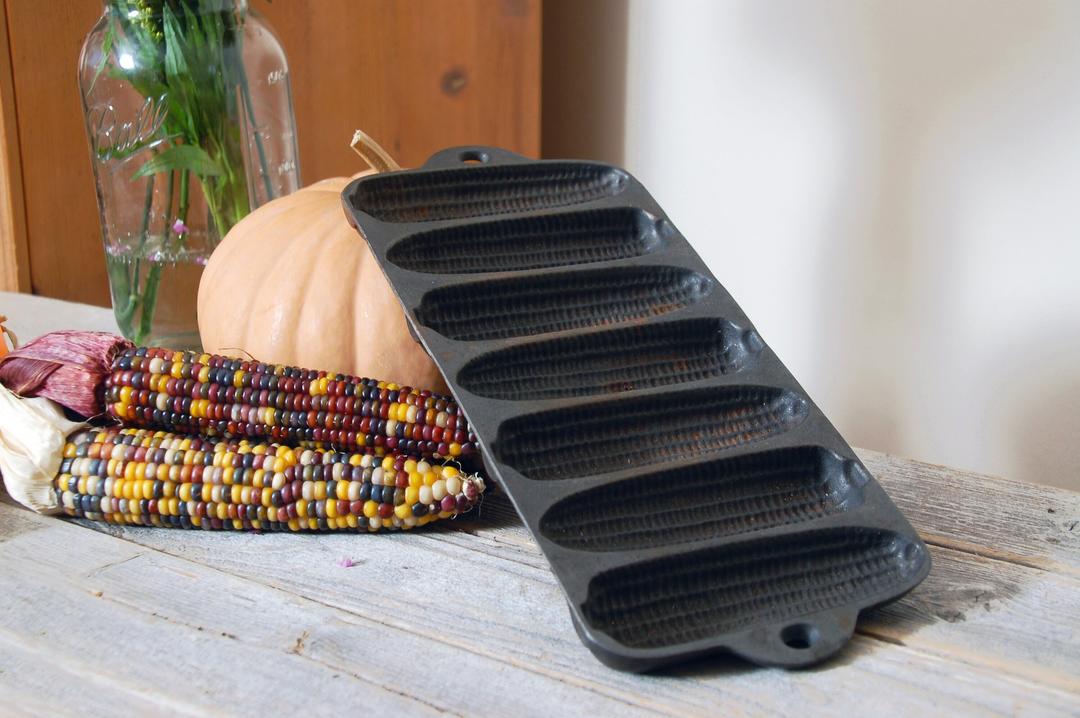 Corn Cob Antique Cast Iron Cornbread Pan Corn Cob Cast Iron