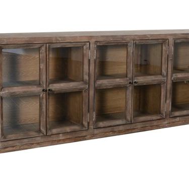 Large Glass Vitrine Sideboard Console from Terra Nova Furniture Los Angeles 