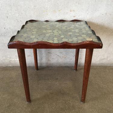 Mid Century Coin Side Table