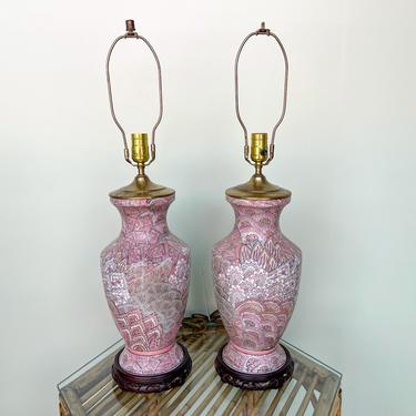Pair of Pink Chic Lamps