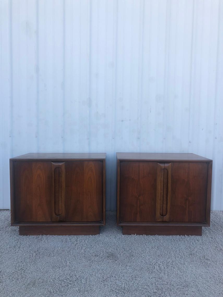 Mid Century Nightstands by Lane Furniture Asbury Park Vintage