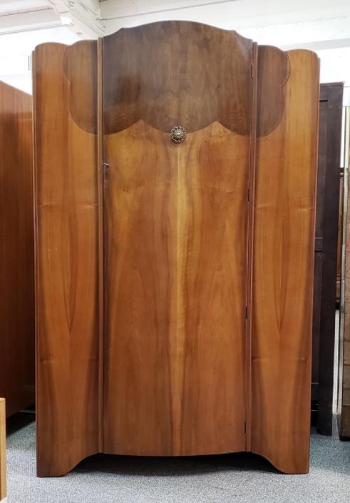 Item R277 Vintage Single Door Walnut Robe C 1950s From Mccarney S