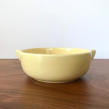 Vintage Gladding McBean Franciscan El Patio Soup Bowl with Tabbed Handles in Chinese Yellow 