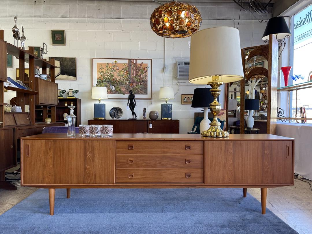 Mid Century Scandinavian Teak Credenza Urban Goods San Antonio, TX