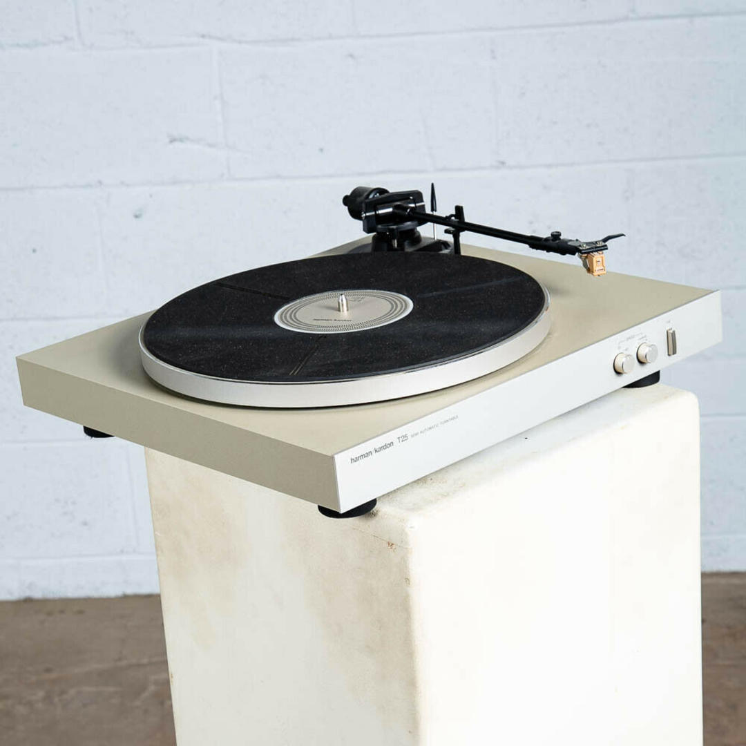 Vintage Record Player Harman Kardon T25 Turntable Silver Grafo MF3
