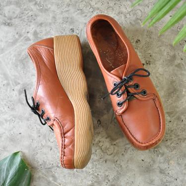 70s Famolare Platform Oxfords