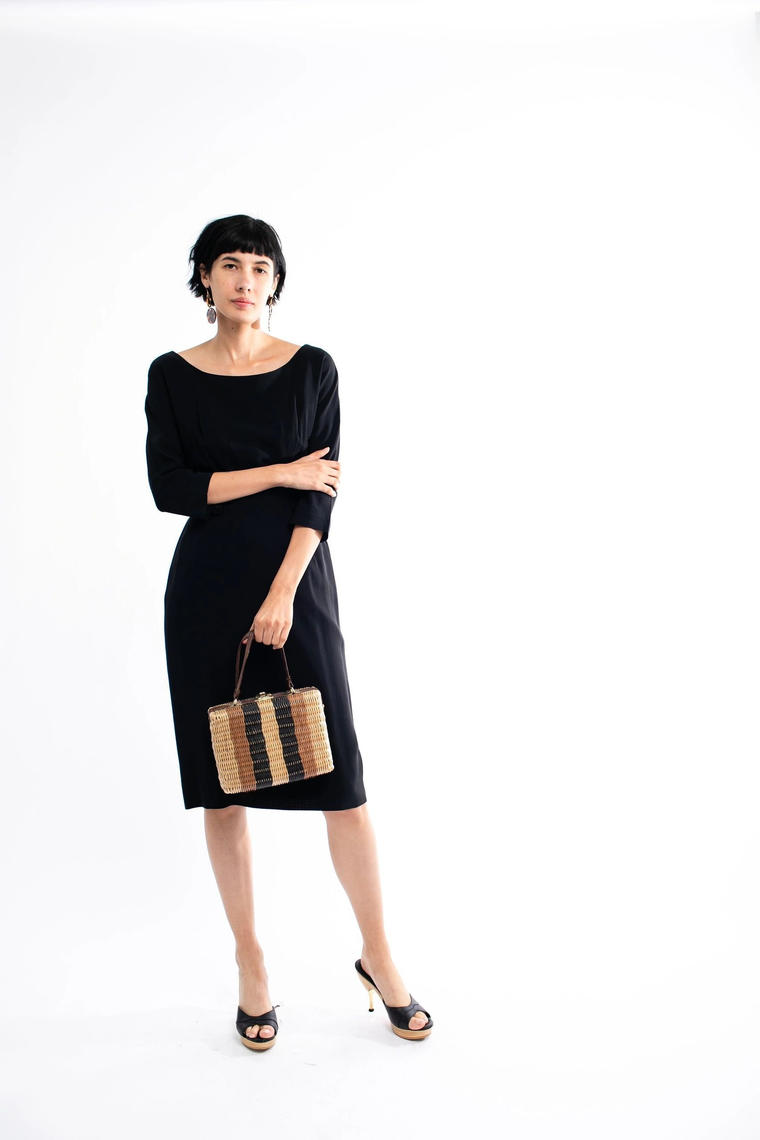 vintage dress black dress funeral dress pin up dress rockabilly Old