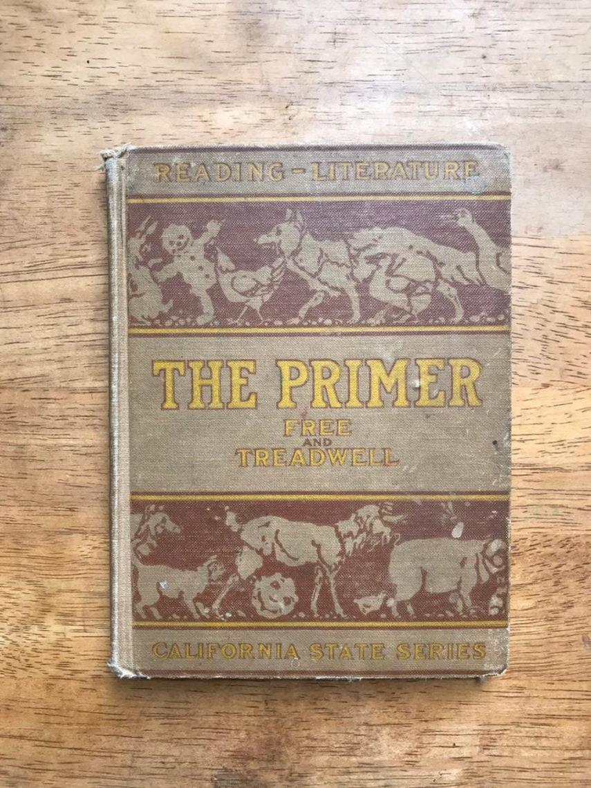 Vintage Reading & Literature Primer School Book 20s Antique Children's