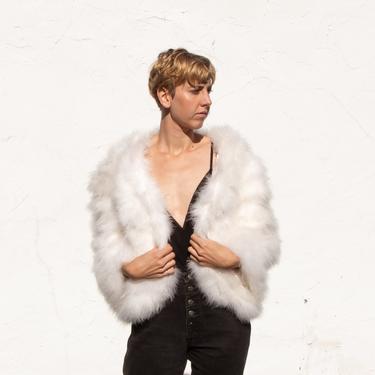 80's Marabou Feather Jacket 