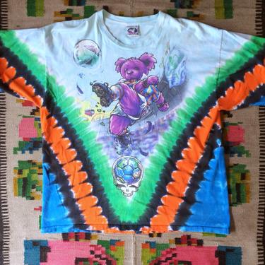 1990s Vintage Official Grateful Dead Bear Tie Dye | High Energy