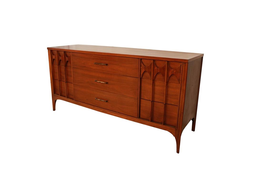 Kent Coffey Perspecta Triple Dresser Credenza Mid Century Modern Mary Kay's Furniture