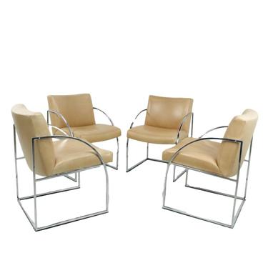 #5994 Set of 4 Milo Baughman Dining Chairs