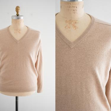 1970s Pringle of Scotland Beige Cashmere Sweater 