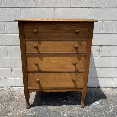Antique oak highboy dresser discount