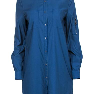 L.A.M.B. - Navy Shirt Shift Dress Sz 6