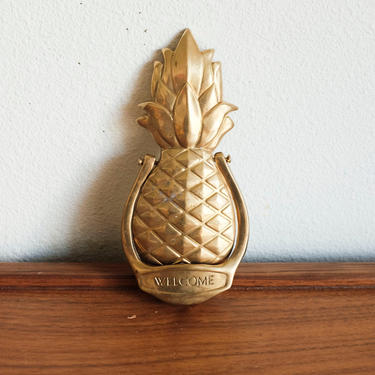 Pineapple Door Knocker Welcome 