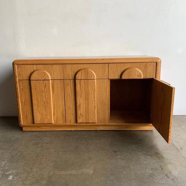 1980s Oak Credenza 