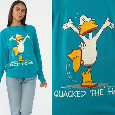 Vintage 1980s Funny Ducks 80s Animal Print Humor Duck