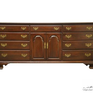 ETHAN ALLEN Georgian Court Solid Cherry Traditional Style 74" Triple Door Dresser - 225 Vintage Finish 