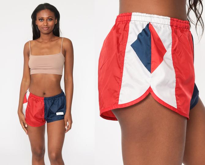 Retro Adidas Sportswear Training Shorts in red - Size 6-8 - Urban Village  Vintage – UrbanVillageVintage