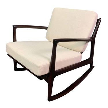 Vintage Danish Mid Century Modern Rocking Chair by Kofod Larsen for Selig 