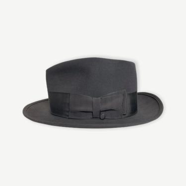 Vintage 1950s MALLORY Ten Fedora ~ size 7 1/8 ~ Overwelt