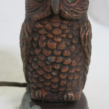 Copper Tone Owl Sculptural Timer 