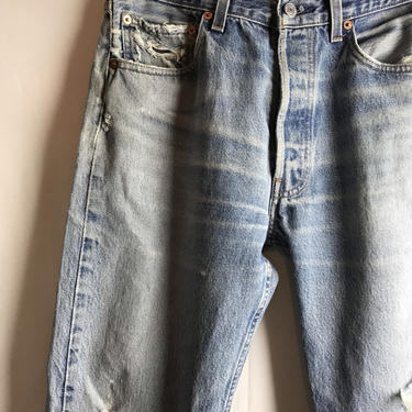 36x30 Vintage Levis 501 Distressed Jeans