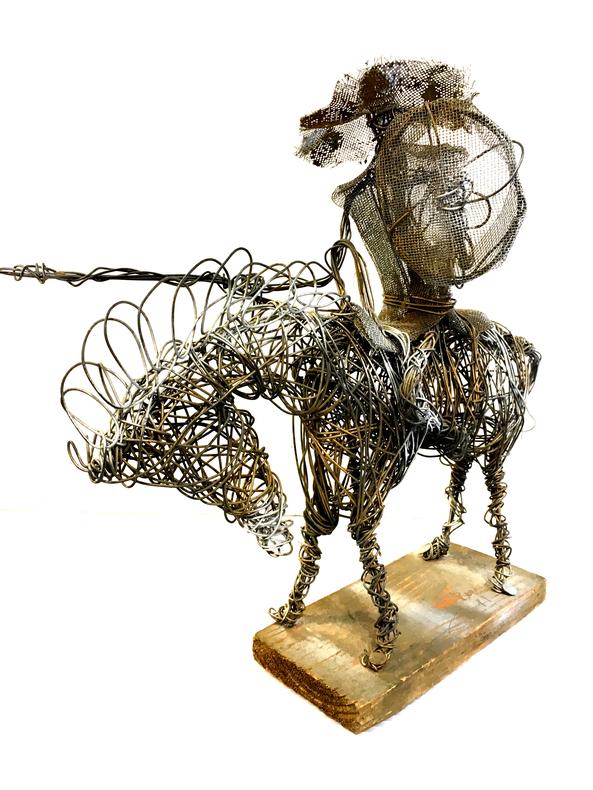 Don Quixote Wire Sculpture