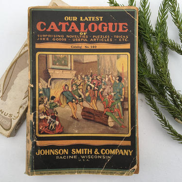 Vintage Johnson Smith &amp; Company Catalog No. 140, From Around 1929, Novelties, Racine Wisconsin 