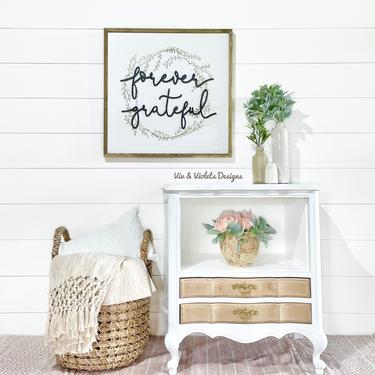 French Provincial Nightstand / Bedside Table / End Table 