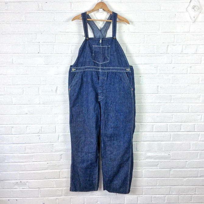 Size 38/40x28 Vintage Late 1920s Denim Bib Overalls w/ Chief | Briar ...