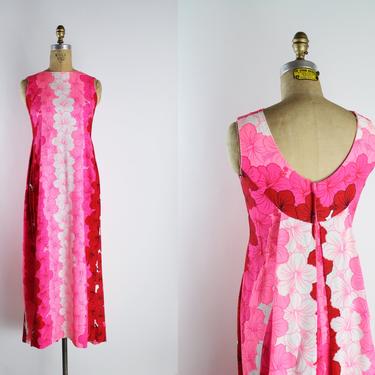 Vintage Mod Floral Pink Formal deals Dress