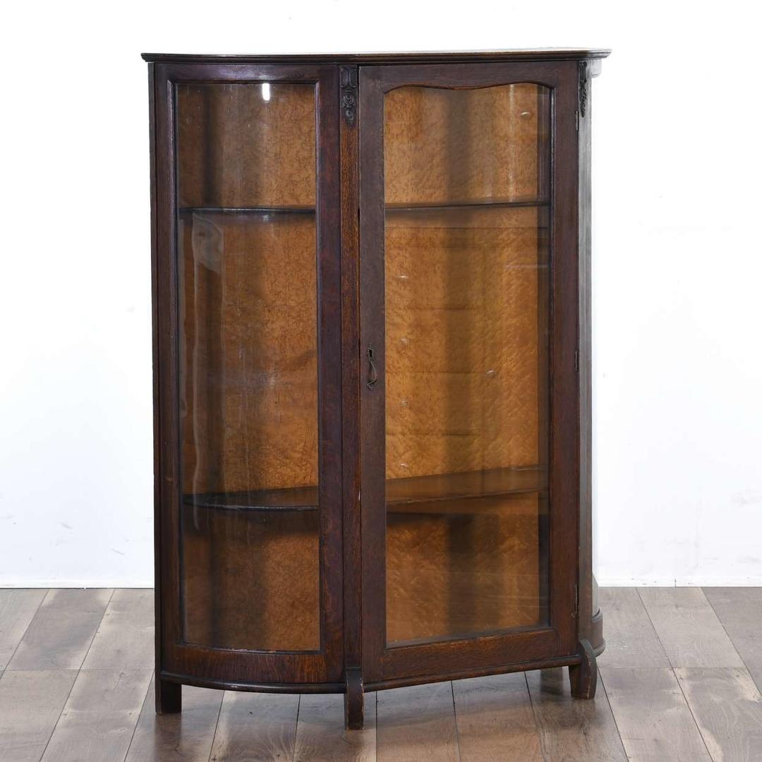 Larkin Curved Glass Curio Loveseat (Los Angeles) Vernon, CA