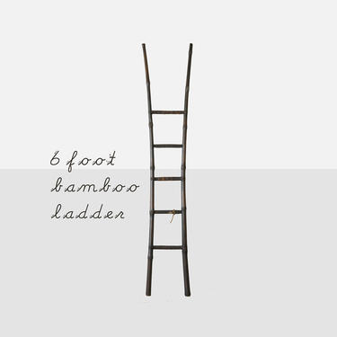 japanese bamboo ladder, vingage bamboo ladder, japanese ladder, asian bamboo ladder, asian ladder, bamboo ladder 