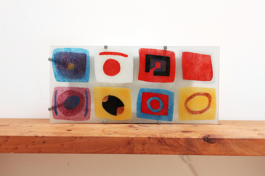 Vintage Ikea Lamp Gyllen Abstract Art Sconce Mid Century Modern 330