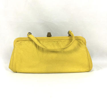 60's〜70's old yellow woven zip bag イエロー Unique Bargains Reusable Gift Bags Horizontal Style Non