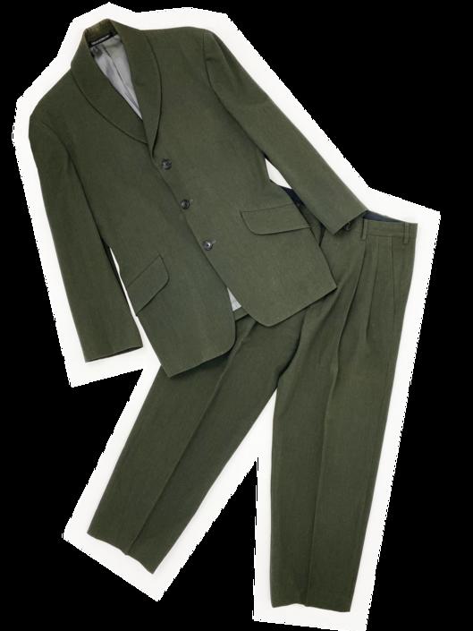 Yohji Yamamoto 80s olive green pant suit | James Veloria | Two