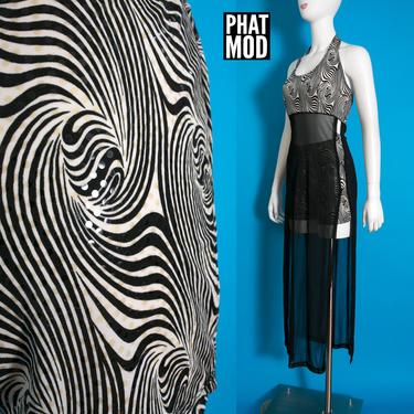 Sexy Cool Vintage 90s Black & White Psychedelic Club | RetMod - Atlanta, GA  | ATTIC