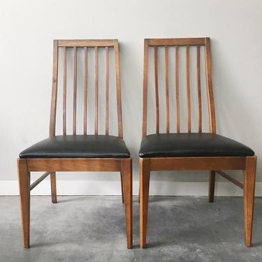 pair of vintage Lane dining chairs