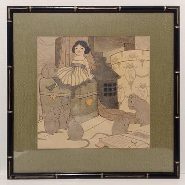 Antique 1917 Mary Louise Spoor Chromolithograph 