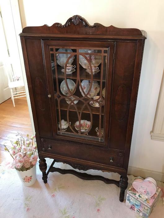 Depression era china cabinet discount