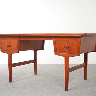 Danish Teak Metamorphic Partner Desk - (319-017) 