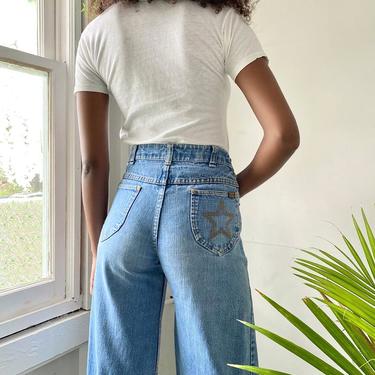 70s Star Butt Bellbottom Jeans, Lucky Vintage