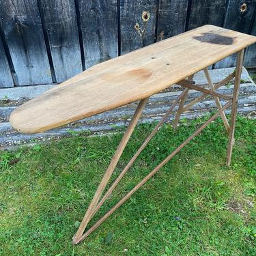 Vintage Ironing Board -- Wood Ironing Board -- Vintage Wood Ironing Board -- Antique Ironing Board -- Wooden Ironing Table - Farmhouse Decor 